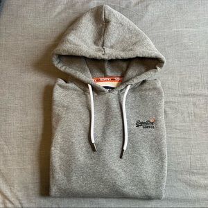 SuperDry Hoodie - Gray, Size L